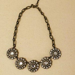 J.Crew Vintage Floral Stone Necklace
